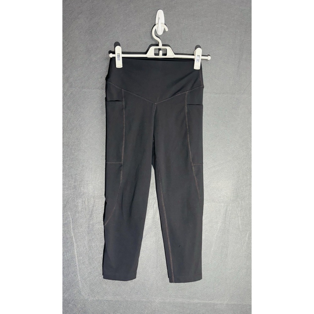 KiraGrace Yoga Leggings XS Grey High Waist Pocket Stretch Activewear